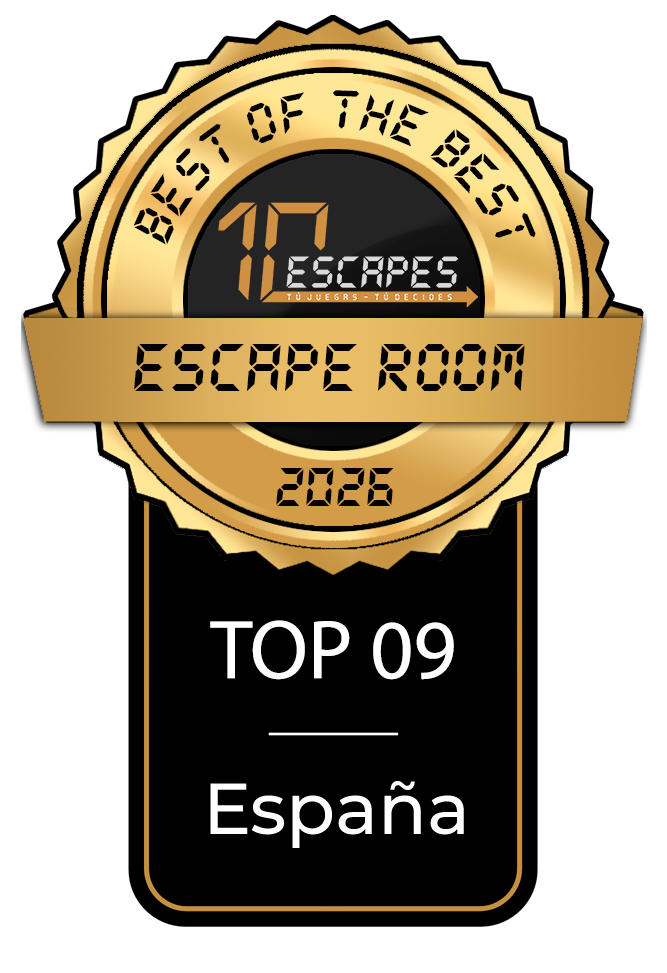 Sello «Best of the Best» de 10 Escapes 2026: Top 09 escape room de España